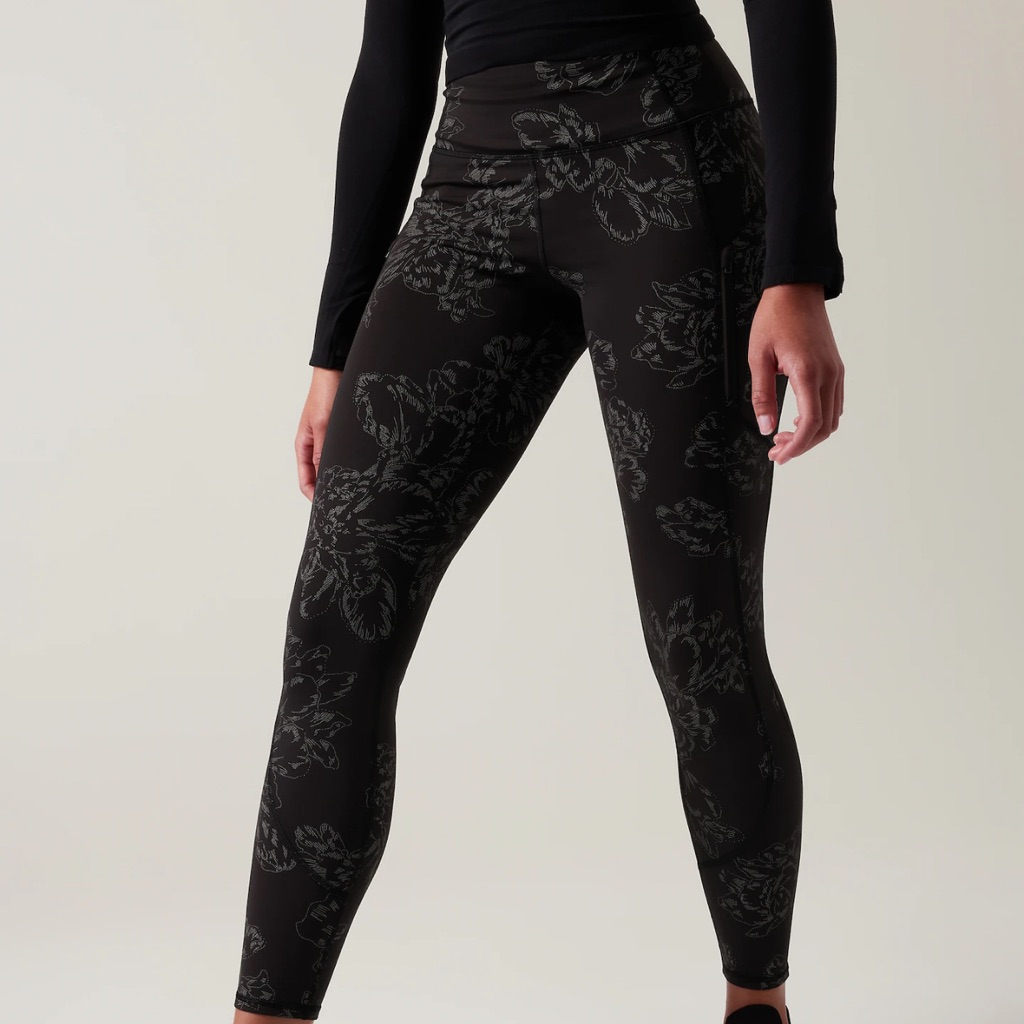 Athleta Rainier Reflective Tight New